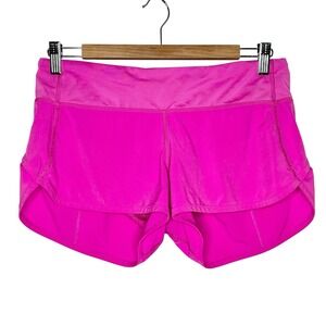 Lululemon Speed Up Mid Rise Shorts Pink Womens 6 Lined Active Athletic Running